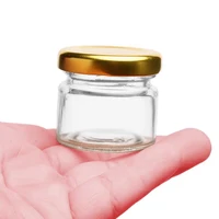 30 Pieces Small Glass Honey Jars with Covers, 25ml Empty Glass Bottle, Wedding, Birthday Party, Return Gifts Glass Storage Jar 1