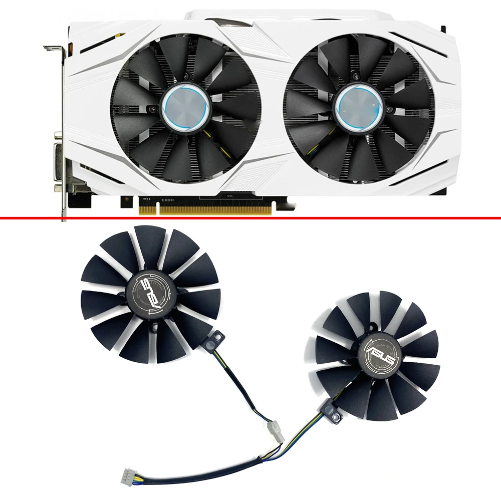 

NEW 87MM GTX1060 GTX1070 RX480 Cooler Fan For ASUS GTX 1060 1070 RX 480 Graphics Card T129215SU PLD09210S12HH 28mm Cooling Fans