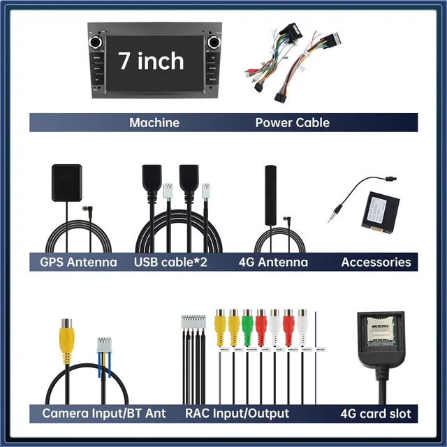 Lecteur vidéo de limitation d'autoradio pour Opel, 64G, 2 Din, Carplay, Opel, SachAstra, Antara, Meriva, Vivaro, ChlorSignum, Vectra Corsa 6