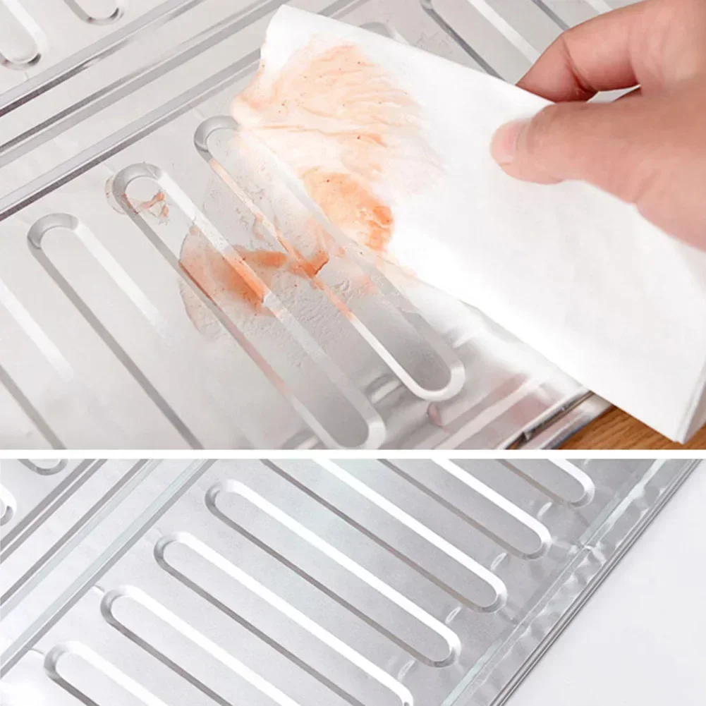 Oil splatter guard Kitchen splash guard Cooking frying oil splash screen cover Anti splatter guard tool Aluminium foil scald