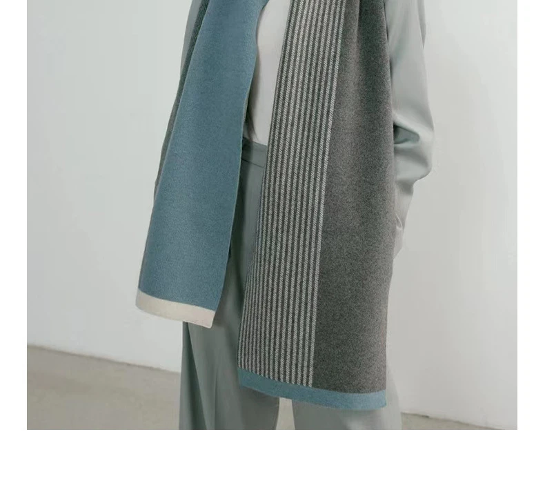 Knitted Scarf Vintage Style Warm Winter Accessory For Unisex_voghion.com
