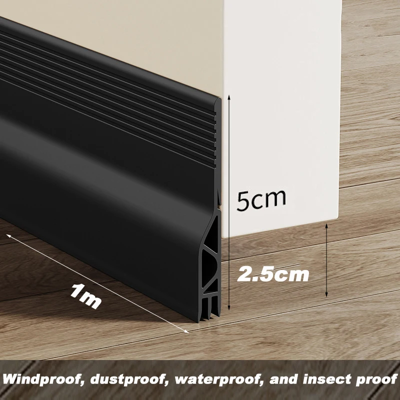 Self-Adhesive Weatherproof Door Seal Strip for Sound, Dust, and Insect Protection