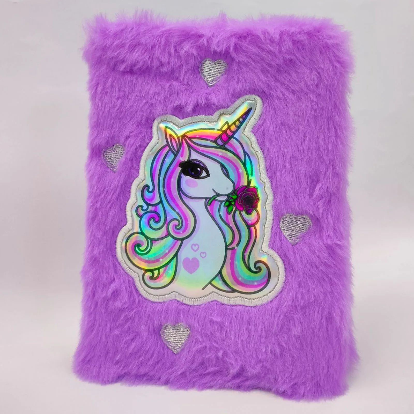 1pc A6 Lovely Animals Lined Notebook Plush Diary for Students Teens Fuzzy Journal Writing Notebook 6