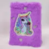 1pc A6 Lovely Animals Lined Notebook Plush Diary for Students Teens Fuzzy Journal Writing Notebook 6