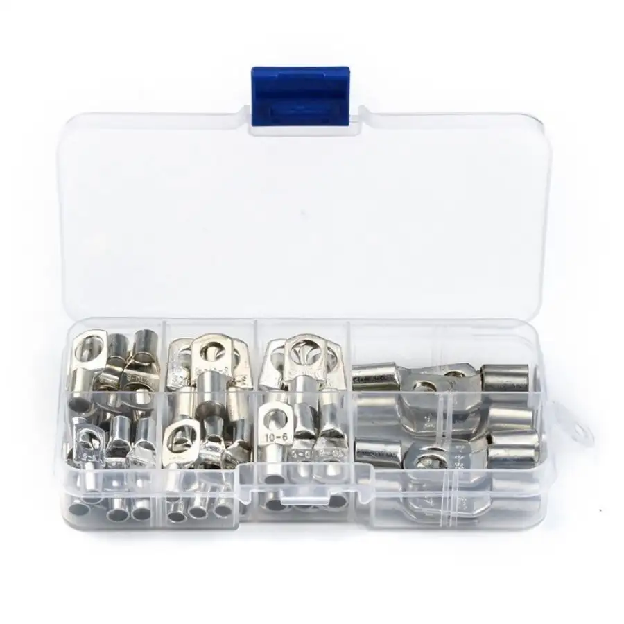 60PCS SC Tinned Copper Lug Ring Wire Connectors Bare Cable Terminal image 3
