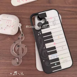 Korean Ins Art Piano Key Notes Creative Cute Matte Silicone Phone Case - Samsung A22 4G (MSB - 319MSB251013101)