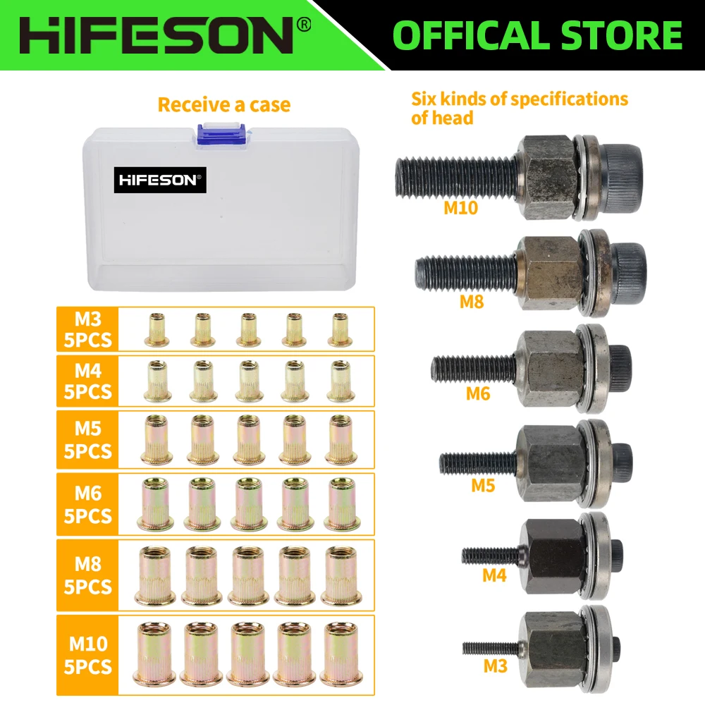 RivetnuttoolHandRivetNutGunHeadSimpleInstallationManual