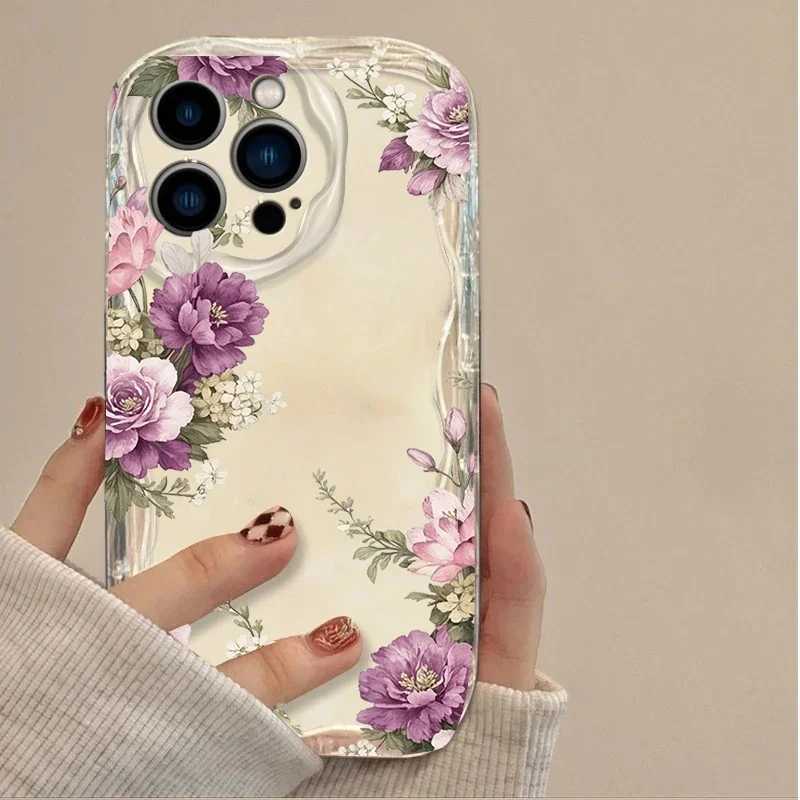 Vintage Rose Lotus Floral Phone Case