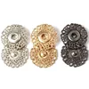 10PCS Metal Cross Concealed Buttons Creative Snowflake Shape Invisible Snap Button Women's Coat Sweater Clothes Decoration 1