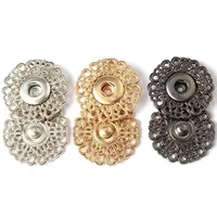 10PCS Metal Cross Concealed Buttons Creative Snowflake Shape Invisible Snap Button Women's Coat Sweater Clothes Decoration 1