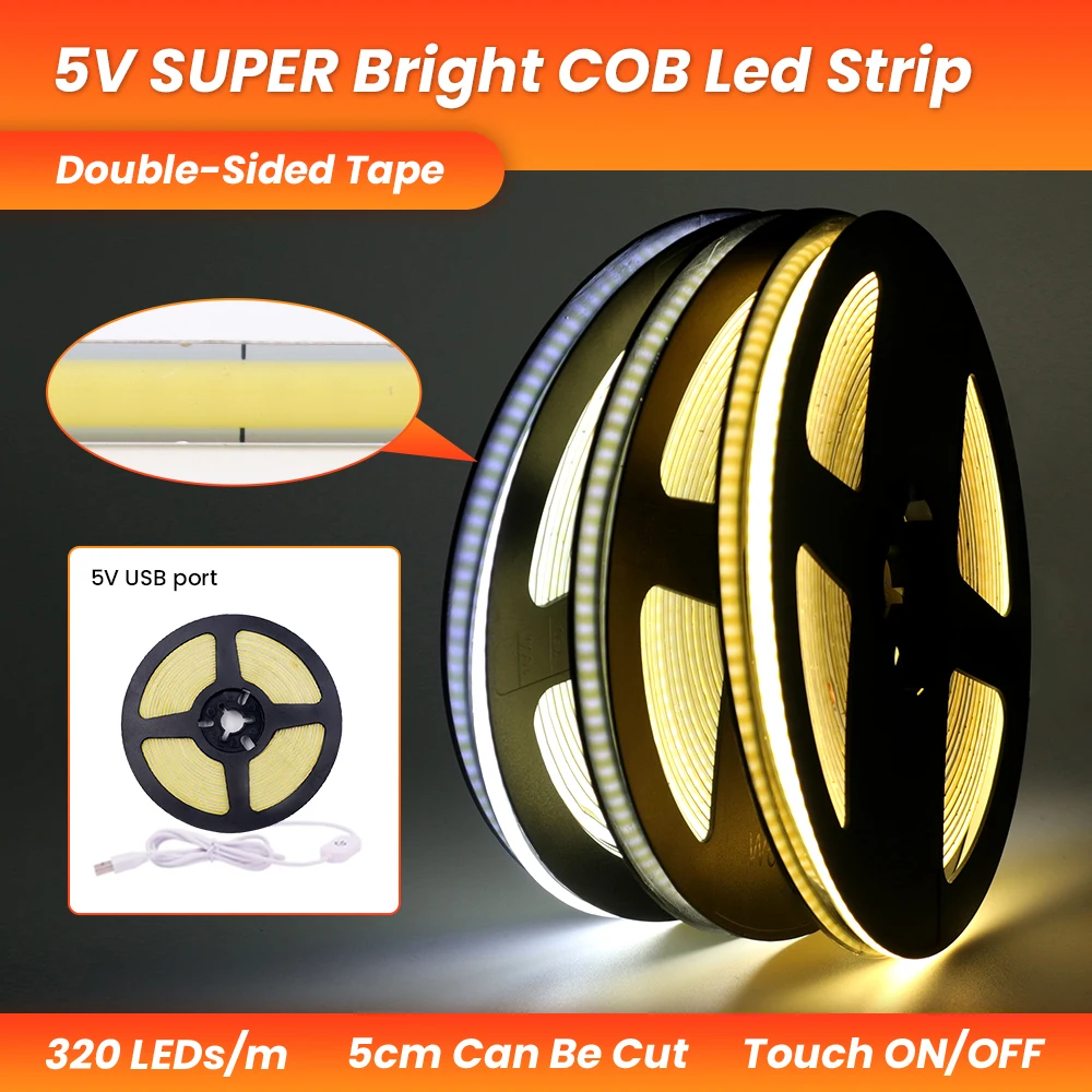 5v Usb Led Light Strip, Super Thin LED strip