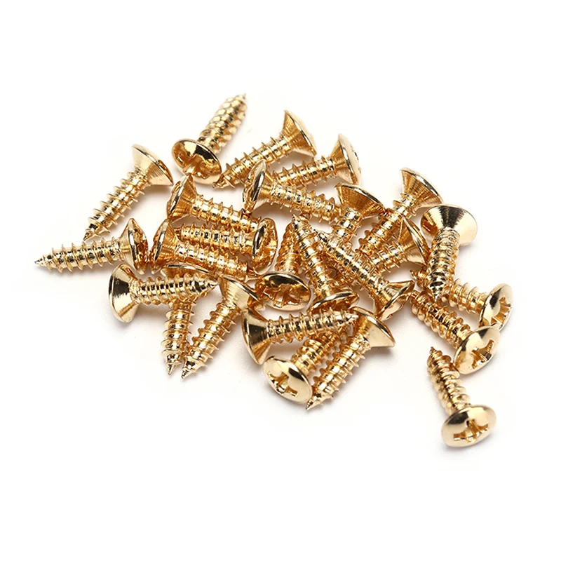 3x12mm Electric Guitar Screws 25PCS for Pickguard Back Plate Mount DIY Luthier Tool