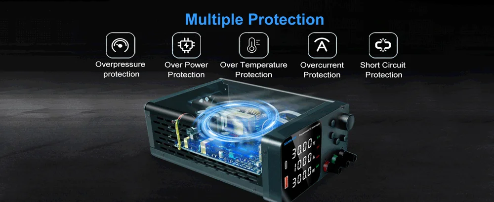 NANKADF Laborbank-Netzteil 30 V 10 A Schaltnetzteil 30 V 5 A einstellbare Quelle 60 V 5 A Spannungsstabilisator 120 V 3 A – Detail 5