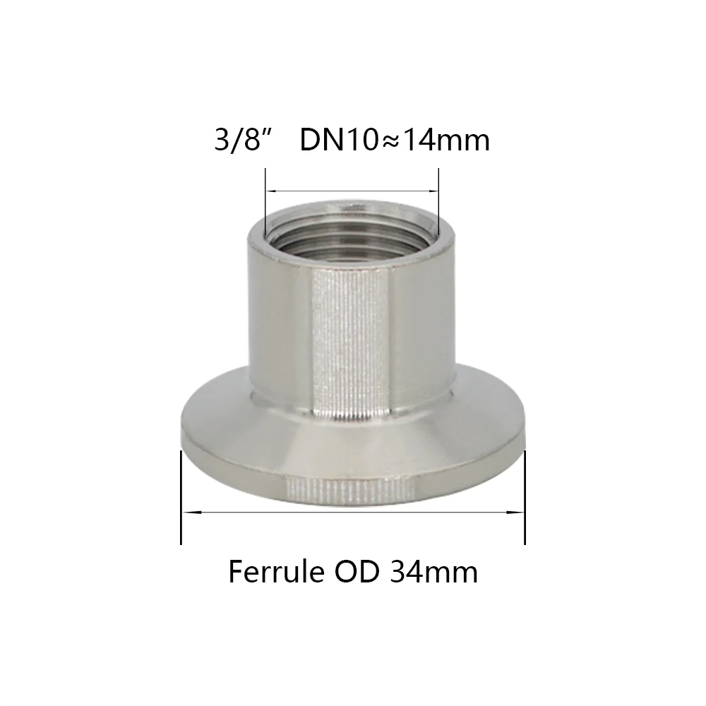 YQBS Sanitary Female Threaded Pipe Fitting 1.5" 2" TRI Clamp 1/4&rdquo; 3/8&ldquo; 1/2&ldquo; 3/4&rdquo; Female Thread hose pipe fitting,pipe fitting,water pipe fitting
