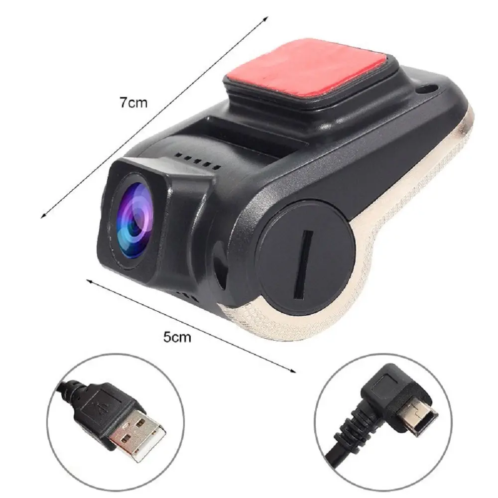 Car Dash Camera Android USB Pro 1080P HD Hidden Night Vision Car DVR Video Recorder Dashcam