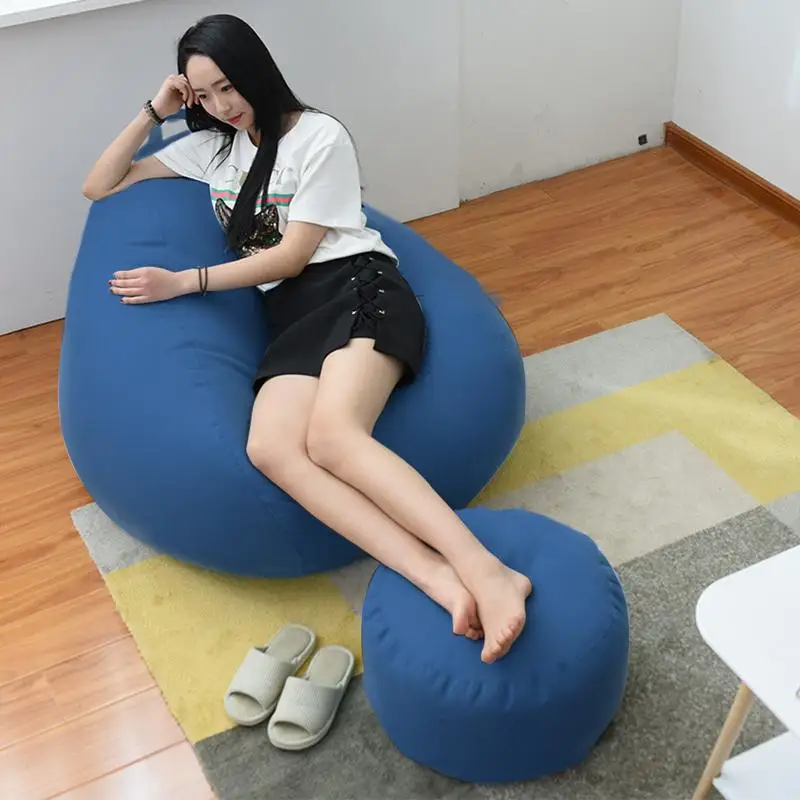 Large Bean Bag Chair Sofa Cover Comfortable Outdoor Lazy Seat Bag Couch Cover Without Filler For Adults Kids Tatami Chairs