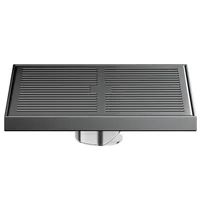 ท่อระบายน้ําพื้นสแตนเลสป้องกันกลิ่น 304, เส้นผ่านศูนย์กลางที่เพิ่มขึ้นและการเคลื่อนที่ขนาดใหญ่, บนหลังคาและลานภายในและกลางแจ้ง 5