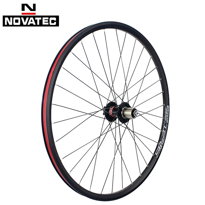Novatec-アルミニウム合金製自転車ホイールセット,29スピード,d041