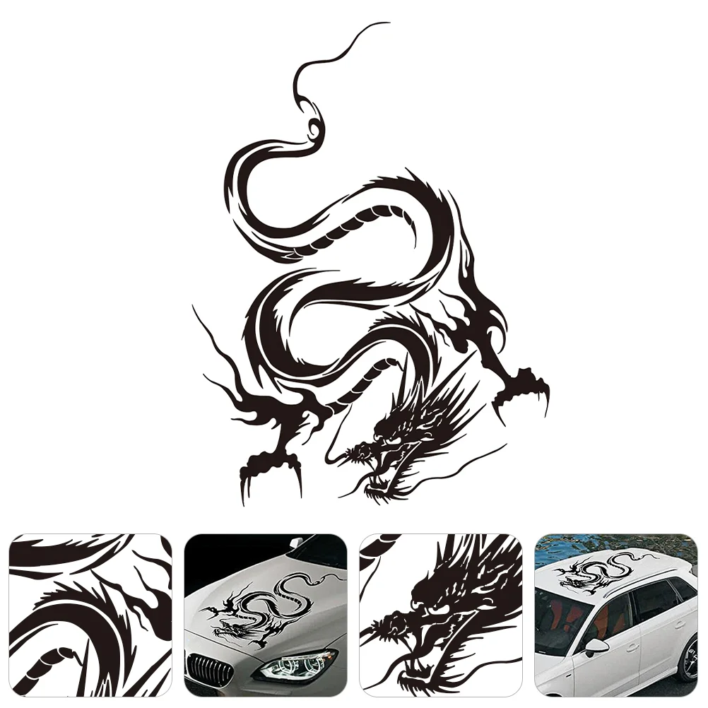1pcEngineCoverDragonDecalCarEngineCoverStickerCarRoofDragon