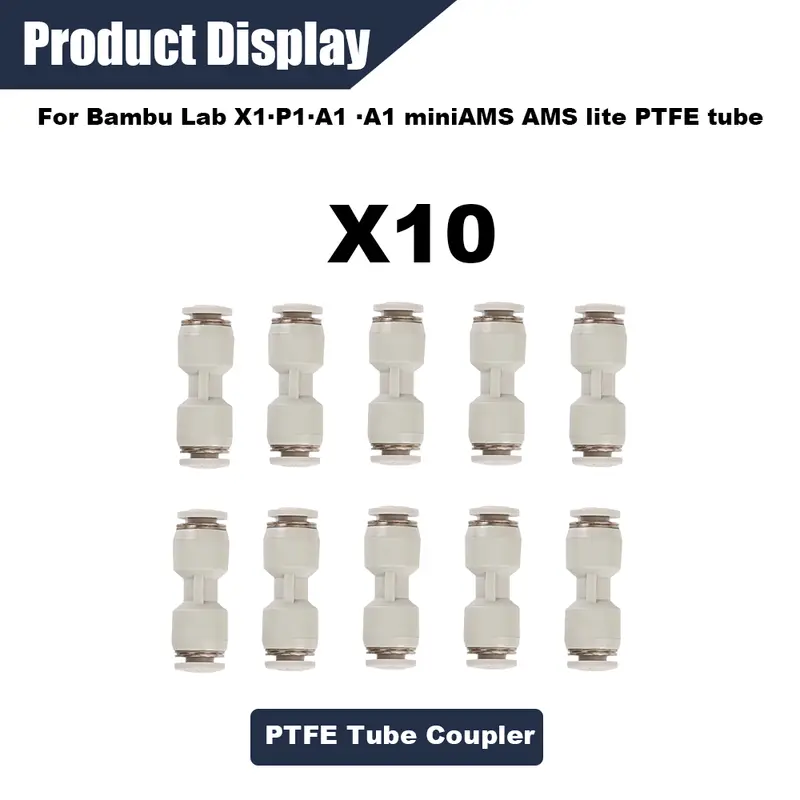 PTFE Tube 2.5mm X 4mm 5M for Bambu Lab X1/X1C/P1P/P1S/A1/A1 Mini/AMS/AMS Lite with Cutter Connectors, 3D Printer Filament Tubing - Image 18