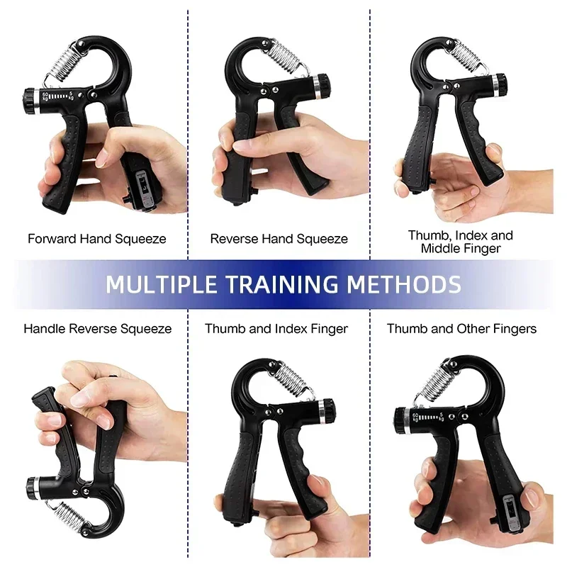 Hand Strengthener Forearm Exerciser Wrist Exerciser Hand Grip Trainers Hand Grip Exerciser Hand Exerciser Hand Trainer MIJIA 10-100kg Adjustable Hand Grip Strengthener Hand Grip Trainer With Counter Wrist Forearm Exerciser Muscle Building