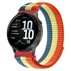 Nylon Braided Strap - 22mm/20mm Fabric Watch Band - 22mm (Color blocking)