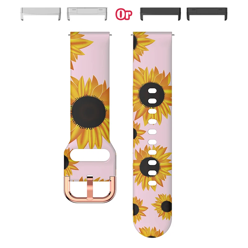 Colorful Print Lightweight Fashion Watch Strap - Sweatproof & Stylish Replacement Band