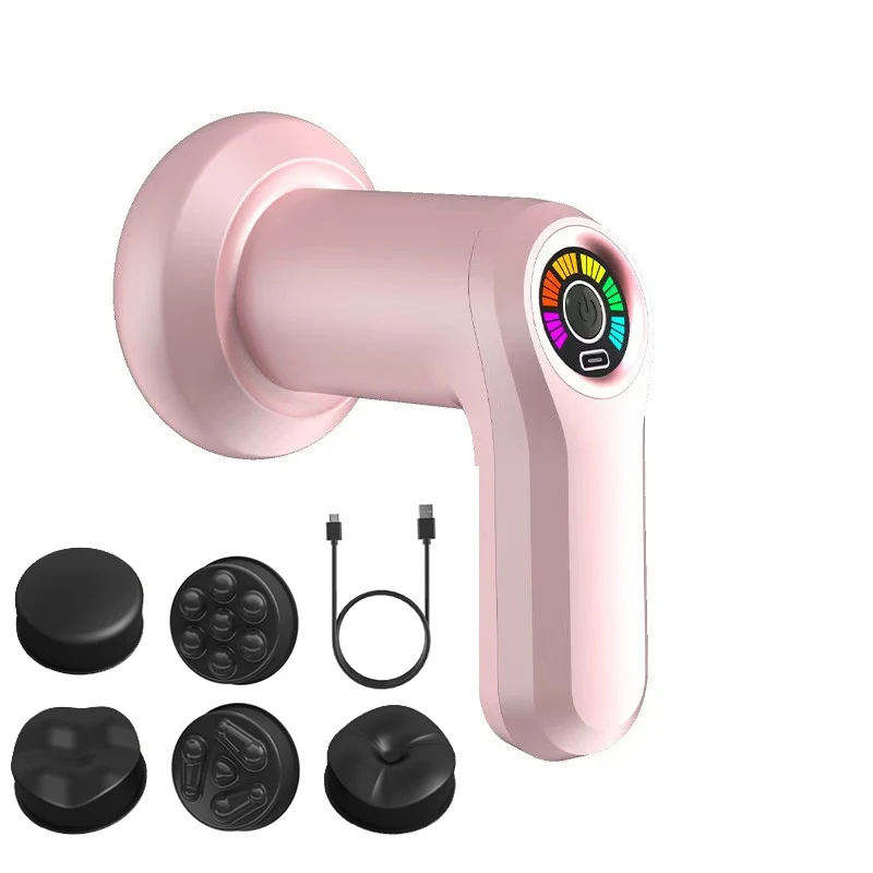 Pink Electric Body Massager Gun