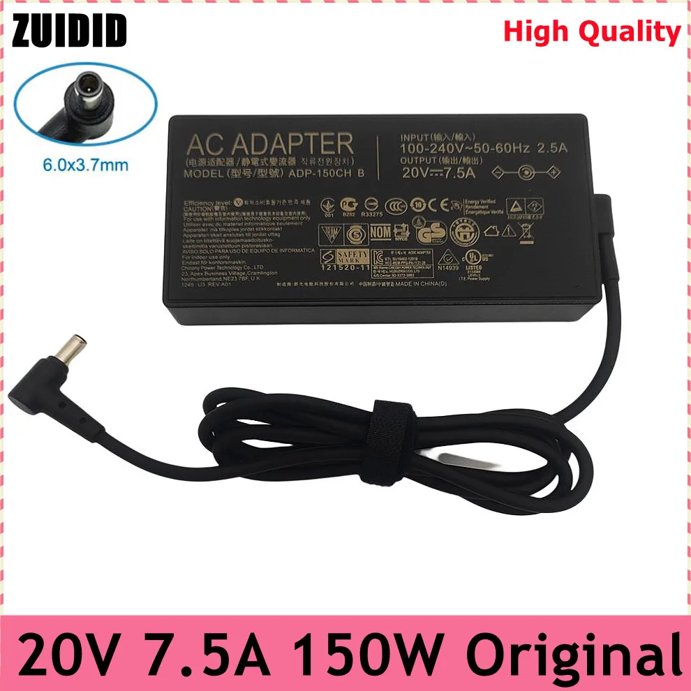 Adaptador de Alimentação 150w 20v 7.5a 6.0×3.7 mm Adp150ch b para Tuf Gaming Fx705dt Fx505d Fx505du Fx505dt A18-150p1a Carregador Portátil