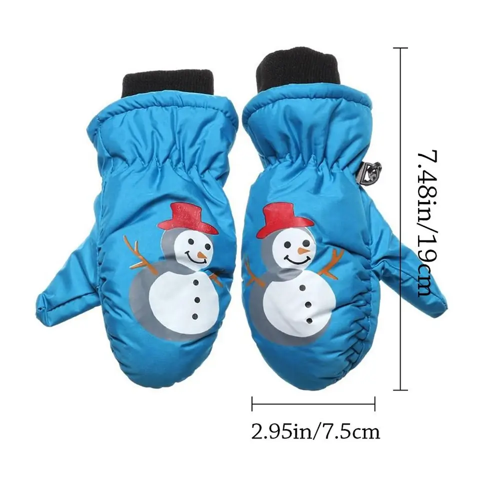 Süße Cartoon Winter Kinder Ski handschuhe dicke warme rutsch feste