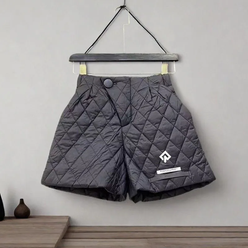 Autumn Winter Golf Wear Women Luxury Brand Golf Shorts Fashion Padded Casual Shorts Women Clothes A-line Boots