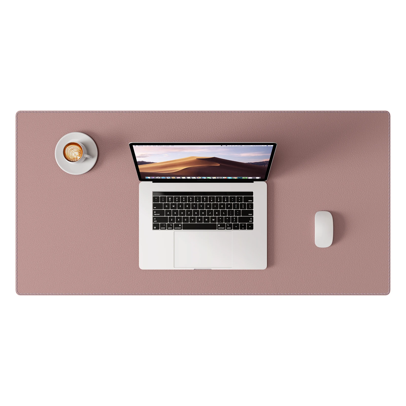 Premium PU Leather Desk Blotter: Non-Slip, Stitched Edges, Multi-Functional Desk Pad for Home, Office, or School