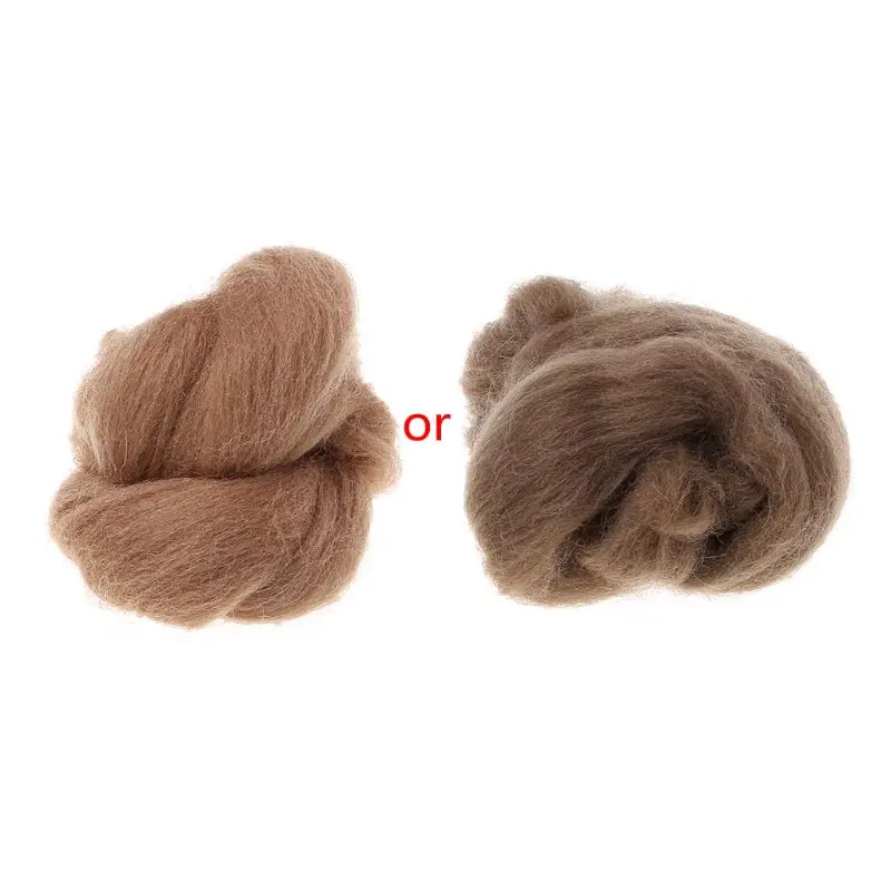 Wool Spinning Felting Fiber 10g Fiber Accessories Handamde Course Teaching Tool B03E