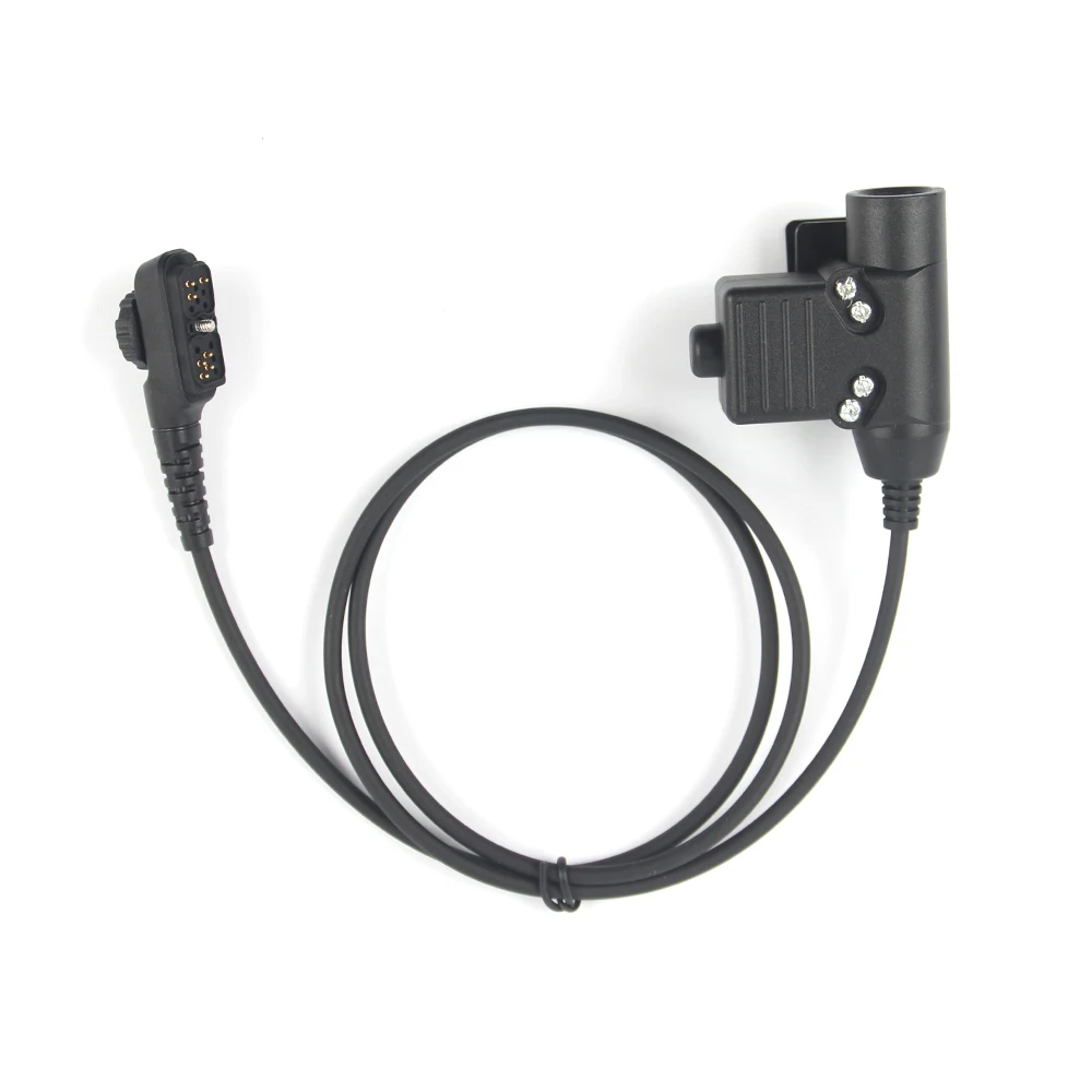 HD03 Tactical Bowman Elite II Headset Microphone with U94 PTT Adapter for Hytera PD780 PT580H PD780G PD782 walkie talkie Radio