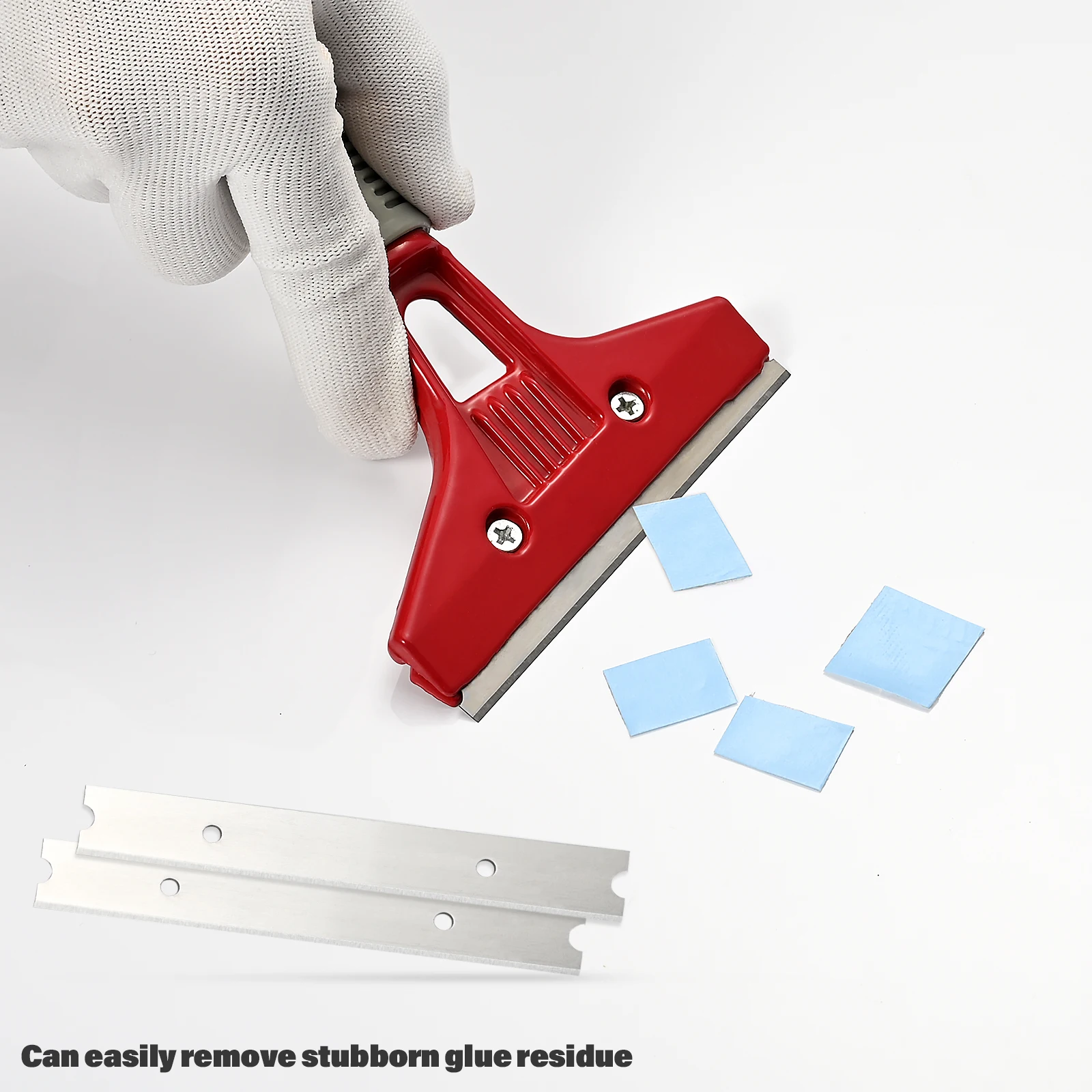 EHDIS Handled Squeegee Window Tints Tool Vinyl Film Car Wrap Glue Remover Floor Wall Cleaning Snow Shovel Scraper With Blades