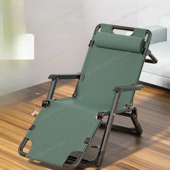 Sedia a Sdraio Pieghevole Regolabile, Reclinabile Ergonomica Multi-Posizione, Lettino Portatile per Ufficio, Casa e Balcone
