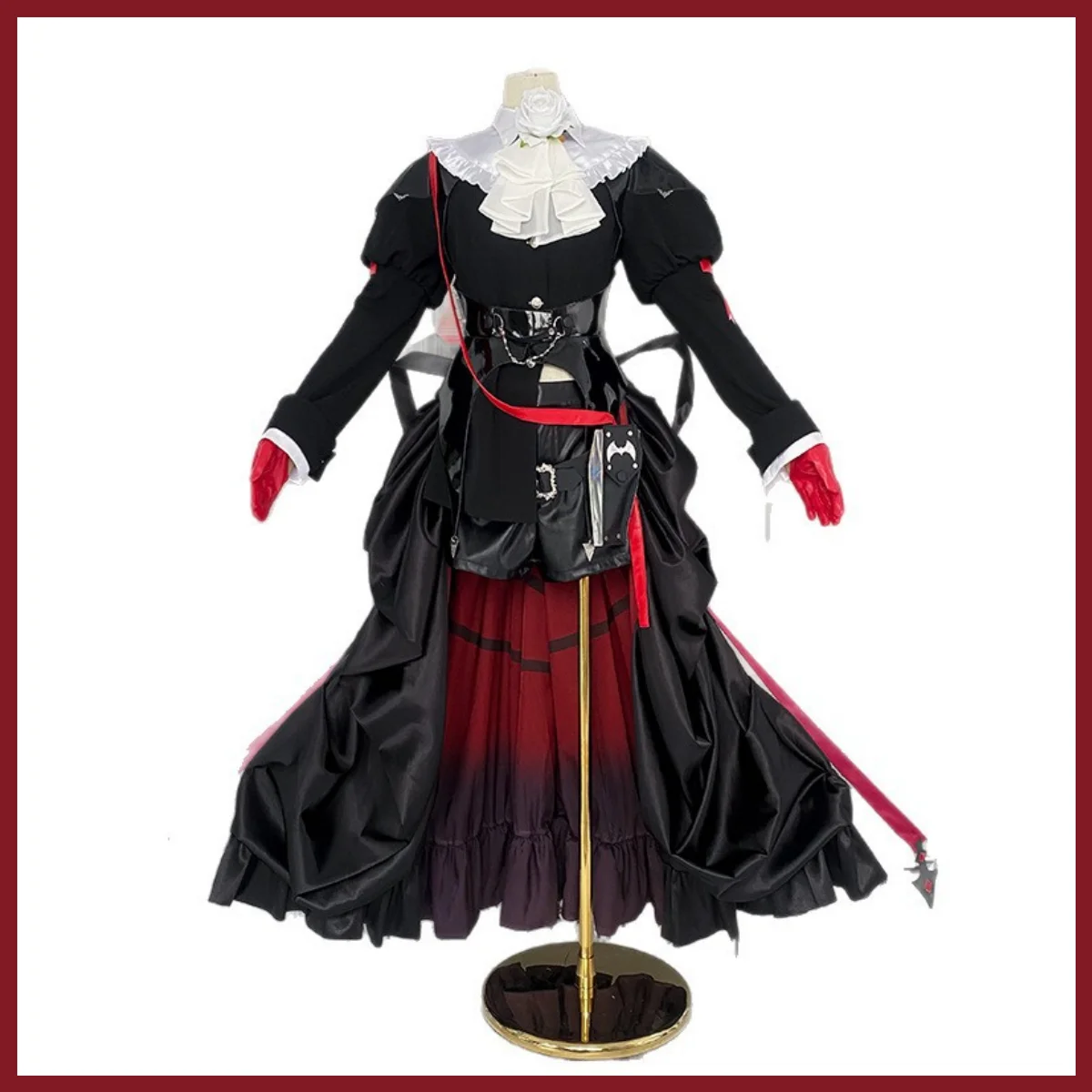 Fantasy Black Evening Dress Cosplay Costume