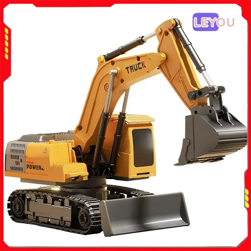 

Rc Car Large Remote-controlled Excavator Toy Car Boy Car Children Simulation Electric Excavator Model Alloy Engineering Vehicle