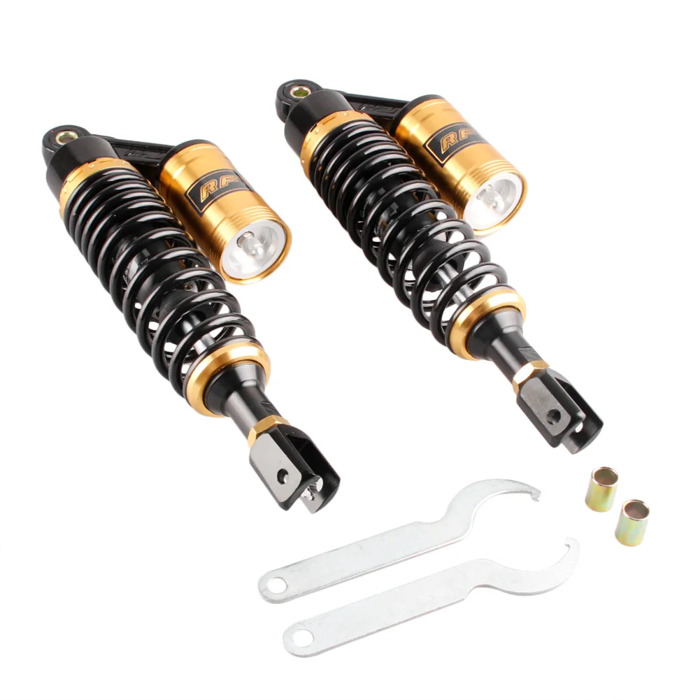 

1Pair 280mm 320mm 350mm 390mm 415mm Air Rear Shock Absorbers damping Suspension For Motorcycles Scooter ATV Gokart Dirt bikes