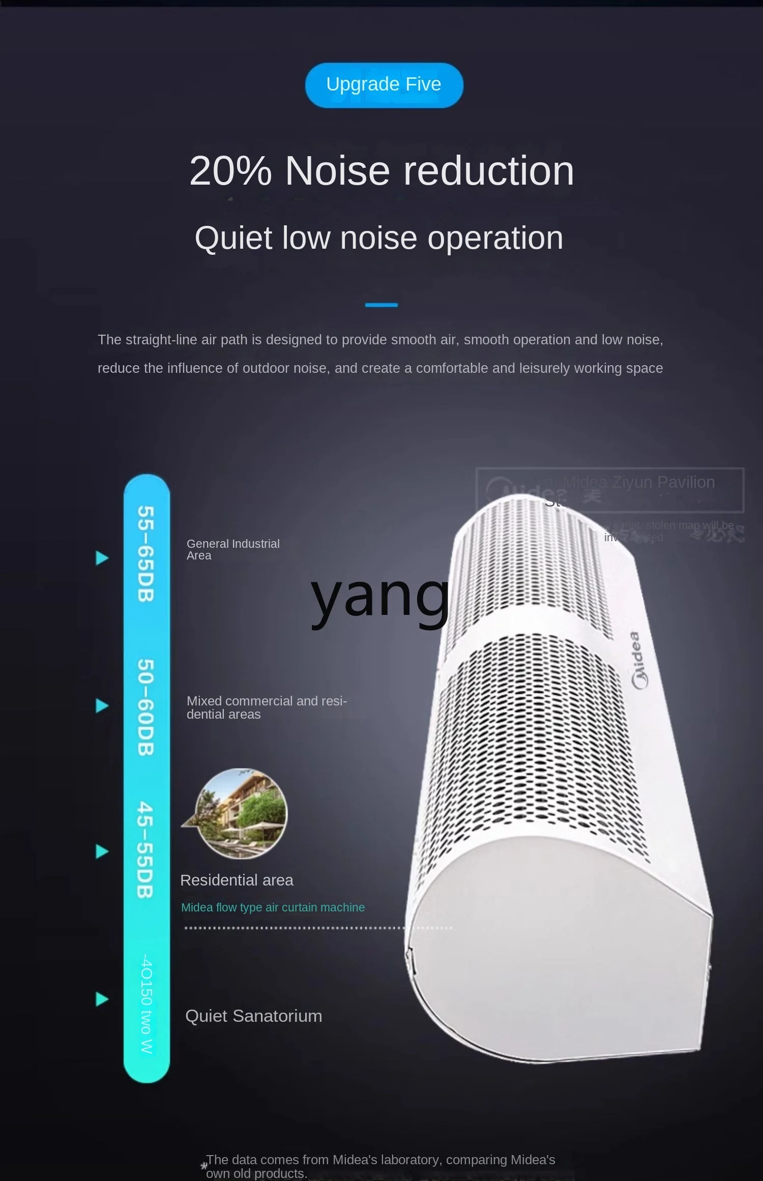 L'm'm Commercial Light Tone Air Curtain Door Opening Air Curtain Fan