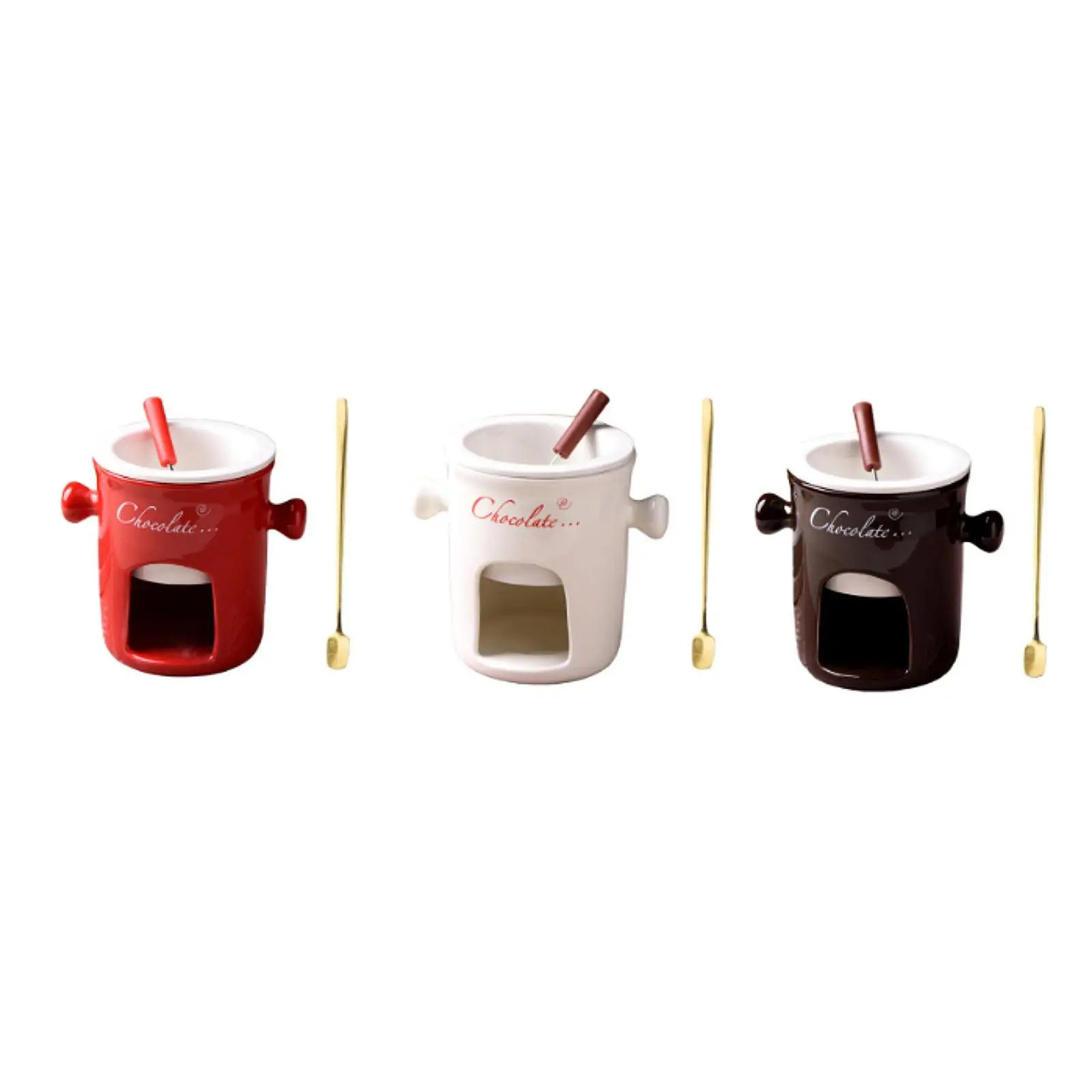 Fondue Mug Tapas Chocolate Melter Pot Cookware Melting Mug Candy Hot Pot
