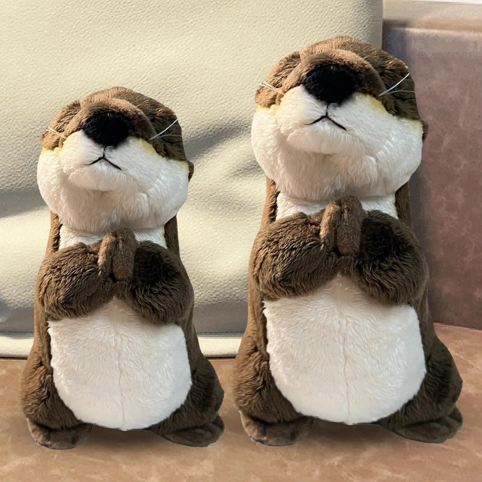 

River Otter Stuffed Animal Standing River Animals Sofa Ornaments Soft Toy for Kids Teens Boys Girls Adults Birthday Gifts