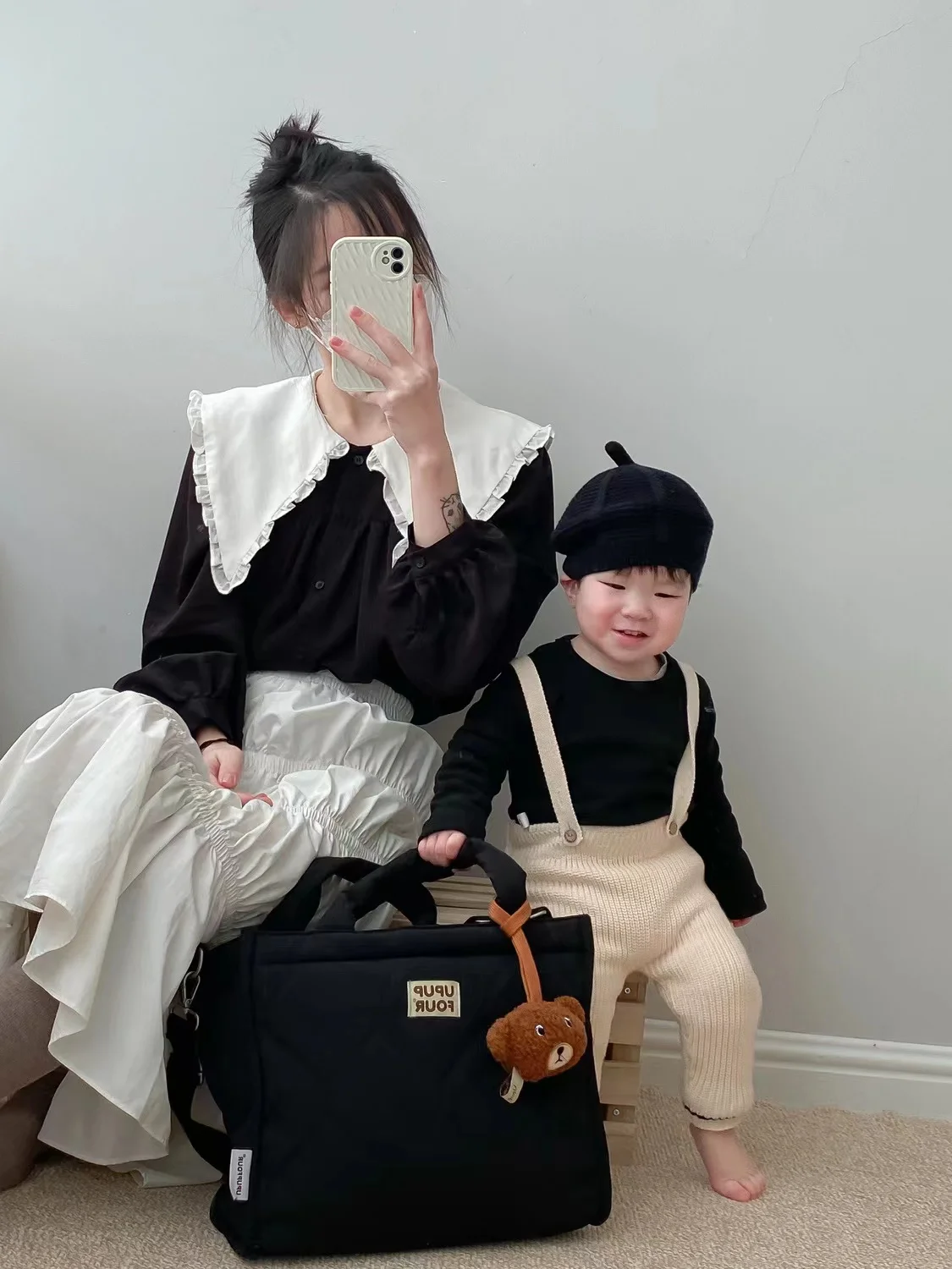 Large Capacity Mommy Bag Tote Maternity Bag Baby Stroller Hanging Nappy Bags Multifunctional Storage Handbag Baby Items