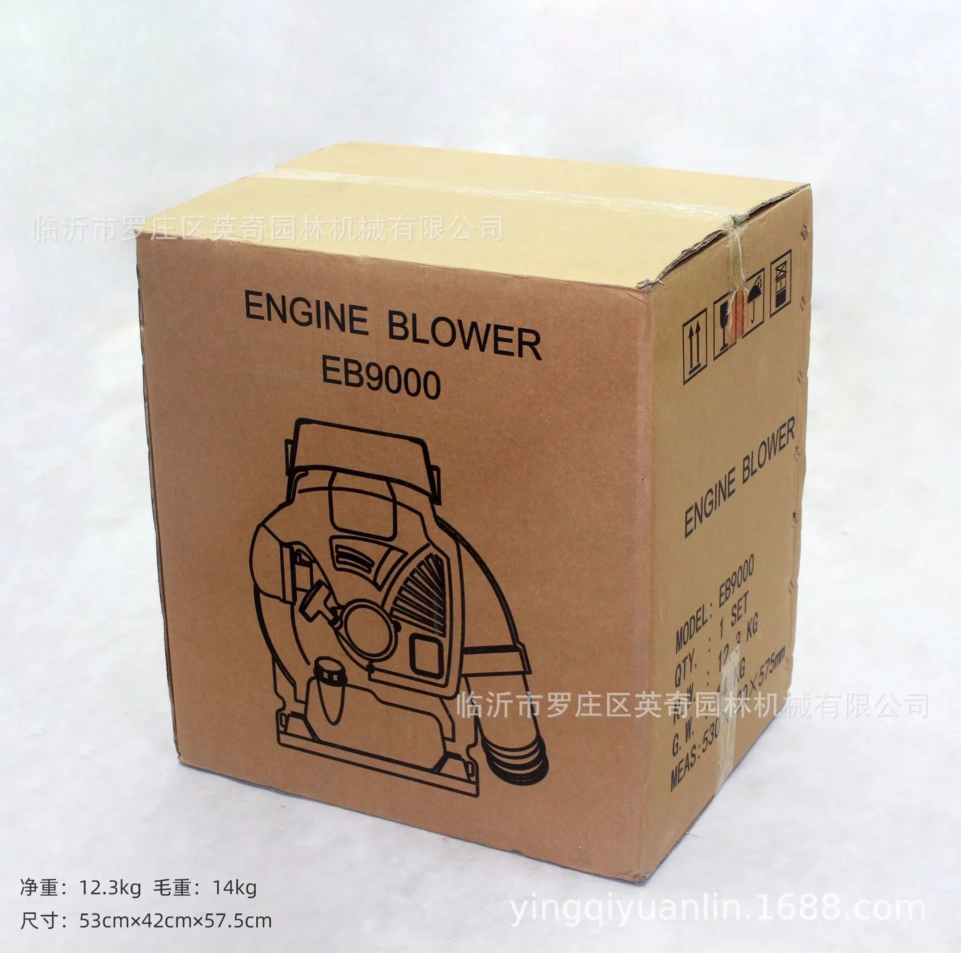 Gasoline Leaf Air Blower EB9000 Knapsack 79.2cc High Power 2.7Kw Two-Stroke Snow Blower Wireless Round Duct Duster 4