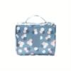 1pc Extra-Large Stylish Square Cosmetic Bag - Ultimate Travel Organizer with Durable Toiletry Case & Multiple Compartments for E 5
