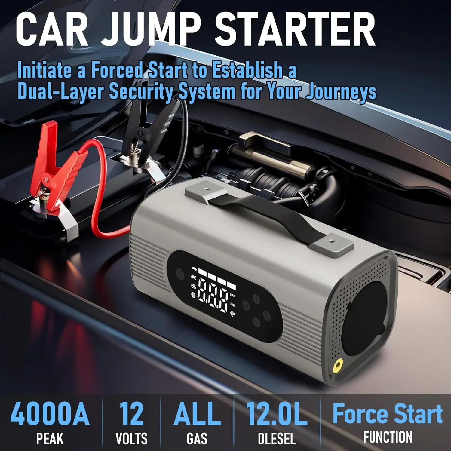 Car Jump Starter 4000A 3