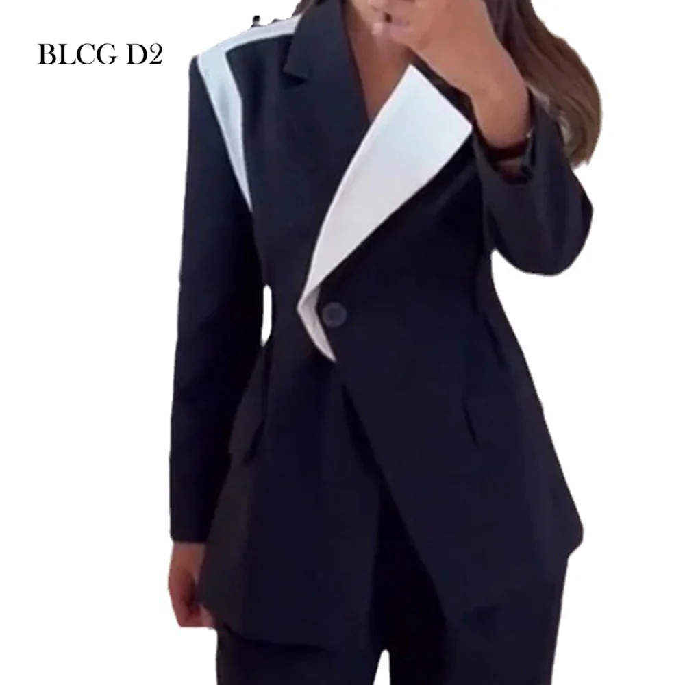 

BLCG D2 Black Blazer With Belt Color Matching Women's Blazer 2023 New Arrivals Korean Autumn Clothes Women BL51066