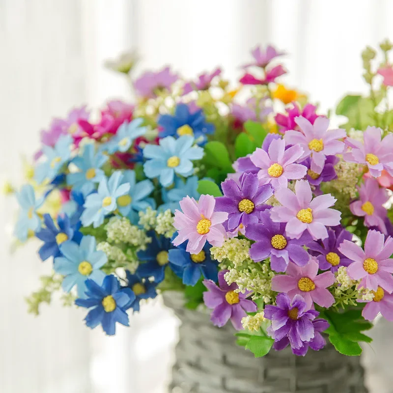 Artificial Gerbera Daisy Flower Bouquet for Home and Garden Decoration