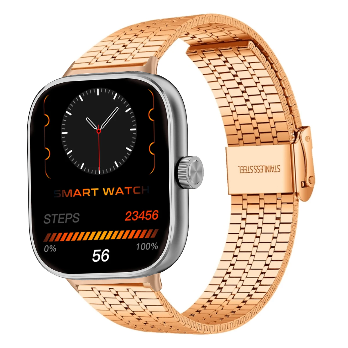 Stainless Steel Metal Bracelet Watchband - Premium Replaceable Business Strap