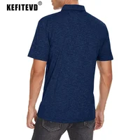 KEFITEVD Summer Lightweight Polo Shirts Men's Quick Dry Shot Sleeve T-Shirts Breathable Golf Shirt Tennis Running Sport Tops 2
